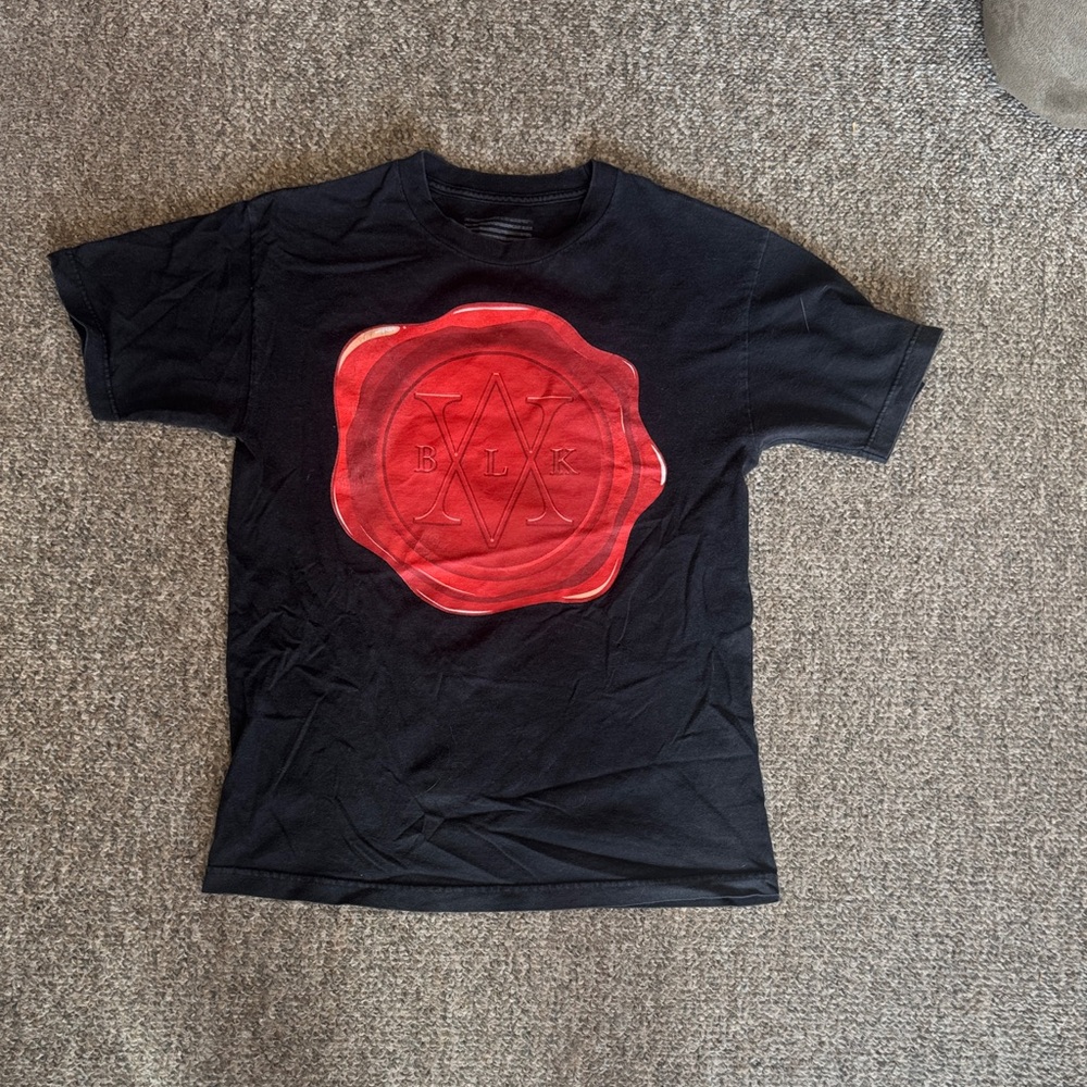 BlackScale T-Shirt with Red Graphic